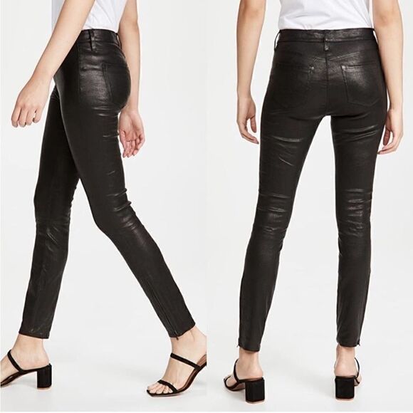 $989 J BRAND LAMB LEATHER pants - Picture 7 of 16